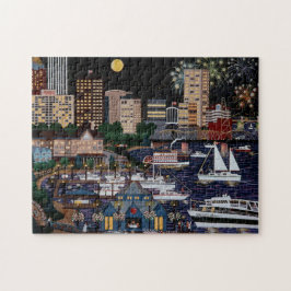 Portland@ Nachtpuzzlespiel Puzzle