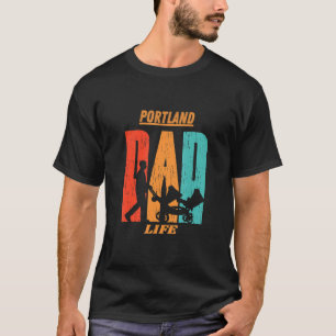 Portland Native Funny State Flag Vater Parent Baby T-Shirt