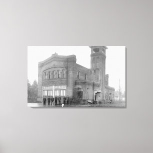 Portland ODER Feuerwache-Ansicht und Turm Leinwanddruck