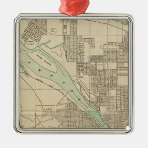 Portland oder ornament aus metall
