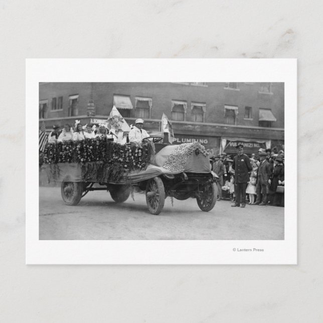 Portland, Oder Rose Festival Parade Flops Postkarte (Vorderseite)