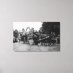 Portland, Oder Rose Festival Parade für Kletterhex Leinwanddruck