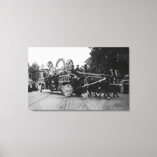 Portland, Oder Rose Festival Parade für Kletterhex Leinwanddruck (Vorderseite)