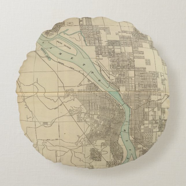 Portland oder rundes kissen (Vorderseite)