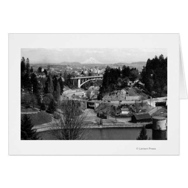 Portland, oder Stadtansicht vom Stadtpark (Vorderseite (Horizontal))