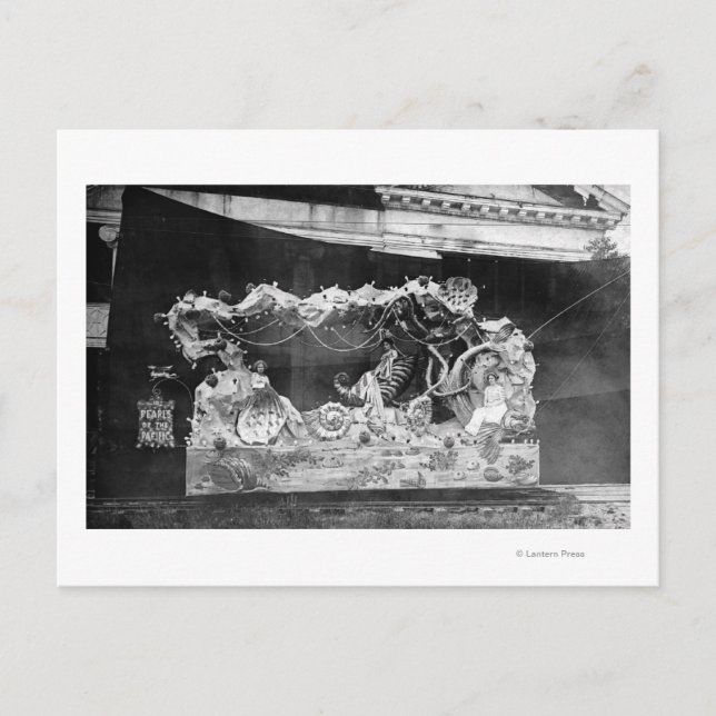Portland, OR Parade Float Pearls of the Pacific Postkarte (Vorderseite)