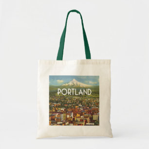 Portland, Oregan, Vintage Stadt Tragetasche