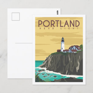 Portland Oregon Berühmte Sehenswürdigkeiten Postkarte