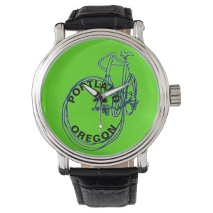 Portland Oregon Bicycle Mens Watch Armbanduhr
