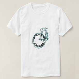 Portland Oregon Bike Mens Weißer T - Shirt