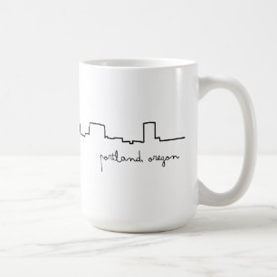 Portland, Oregon Cityscape-Liebe-Tasse Kaffeetasse