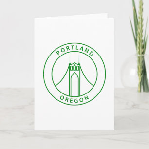 Portland Oregon Design Karte