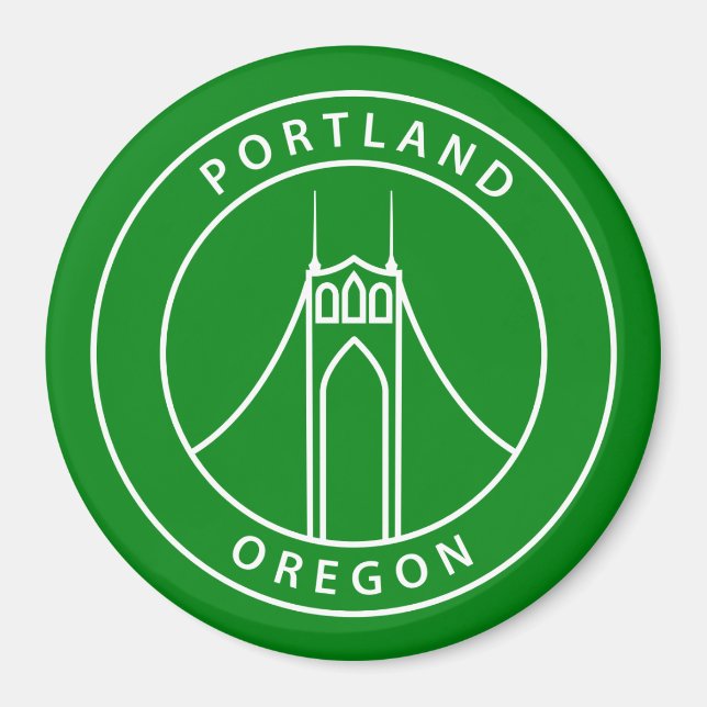 Portland Oregon Design Magnet (Vorne)