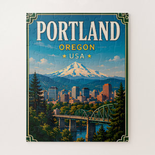 🌲 Portland Oregon Erinnerung von Mountain View 🌲 Puzzle
