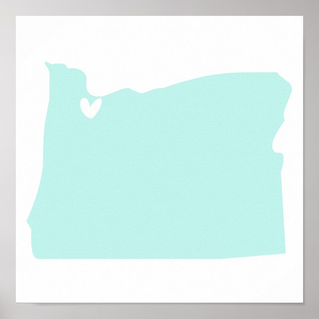 Portland, Oregon Liebe Poster (Vorne)