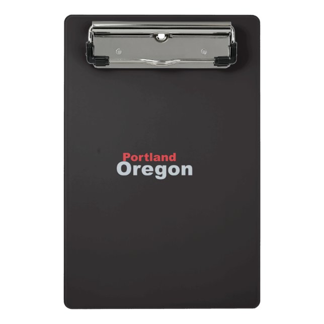 Portland, Oregon Mini Clipboard Klemmbrett (Vorderseite)