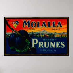 Portland, Oregon, Molalla Prune Poster