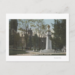 Portland, Oregon - Monument & Landkreis Postkarte