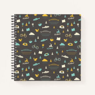 Portland, Oregon Pattern Notizbuch