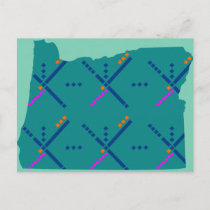 Portland Oregon PDX Airport Carpet Postkarte