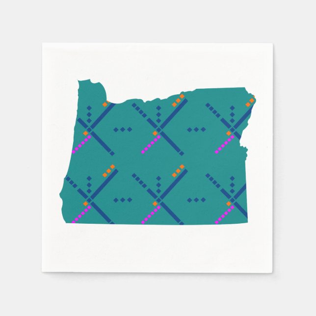 Portland Oregon PDX Airport Carpet Serviette (Vorderseite)