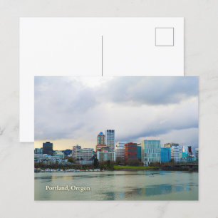 Portland, Oregon Postcard City Skyline Postkarte