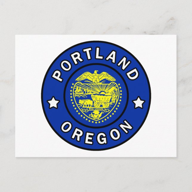 Portland Oregon Postkarte (Vorderseite)