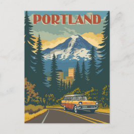 Portland, Oregon Postkarte