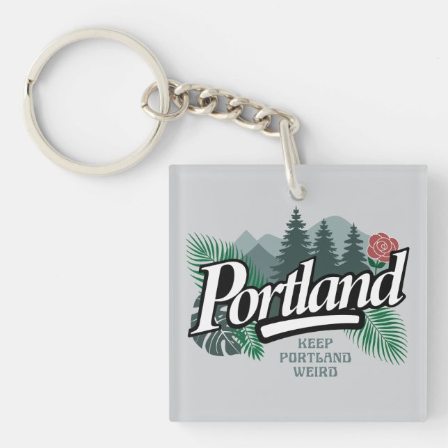 Portland Oregon Schlüsselanhänger (Vorderseite)