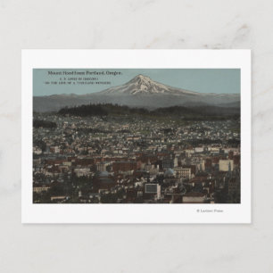 Portland, Oregon - Sicht auf die Innenstadt mit m Postkarte