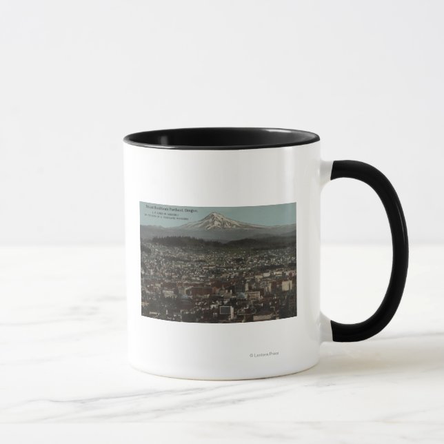 Portland, Oregon - Sicht auf die Innenstadt mit m Tasse (Rechts)