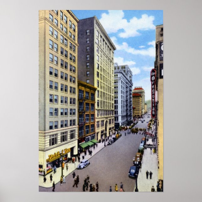 Portland Oregon Sixth Avenue Poster (Vorne)