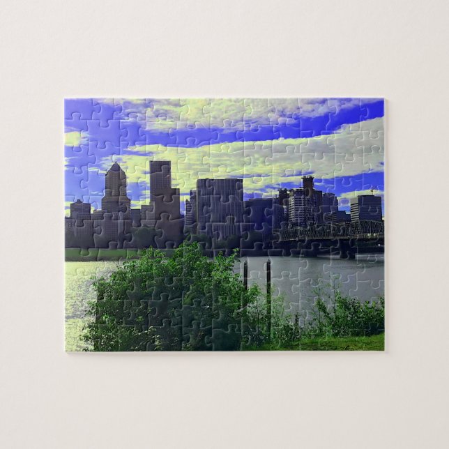 Portland, Oregon Skyline #2 Puzzle (Horizontal)
