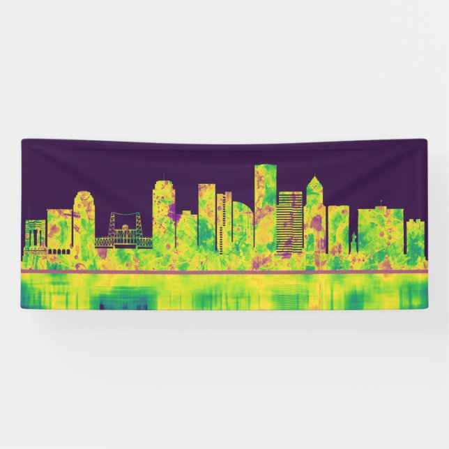 Portland Oregon Skyline Banner (Horizontal)