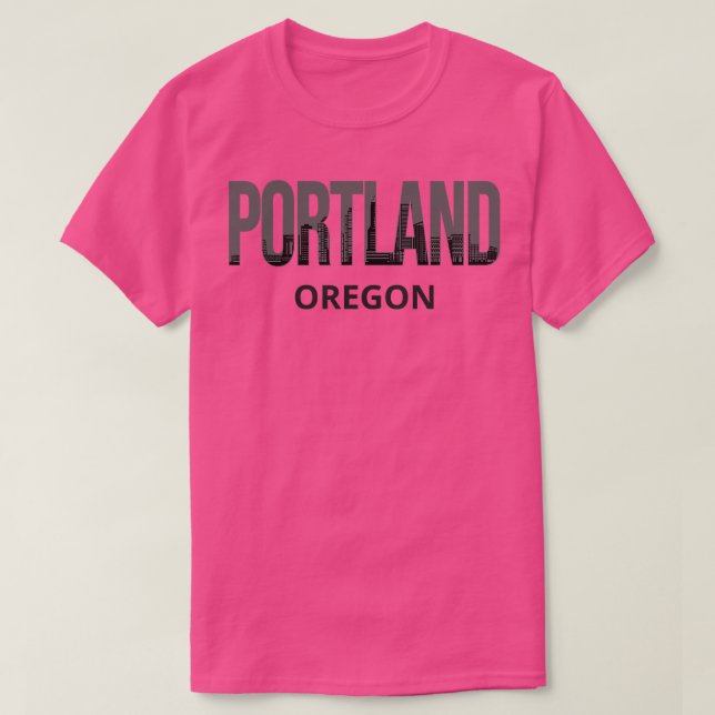 Portland Oregon Skyline Pride I T-Shirt (Design vorne)