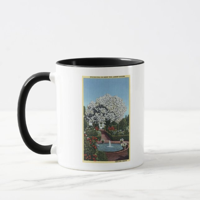 Portland, Oregon - Spanischer Pool und Ghost Tree Tasse (Links)