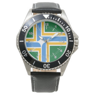 Portland (Oregon) Stadtflagge Watch Armbanduhr