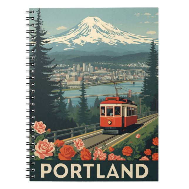 Portland Oregon Travel Notizblock (Vorderseite)