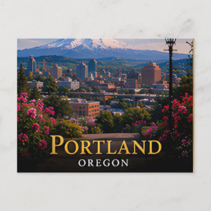 Portland Oregon USA Pacific Northwest Stadt Reise  Postkarte