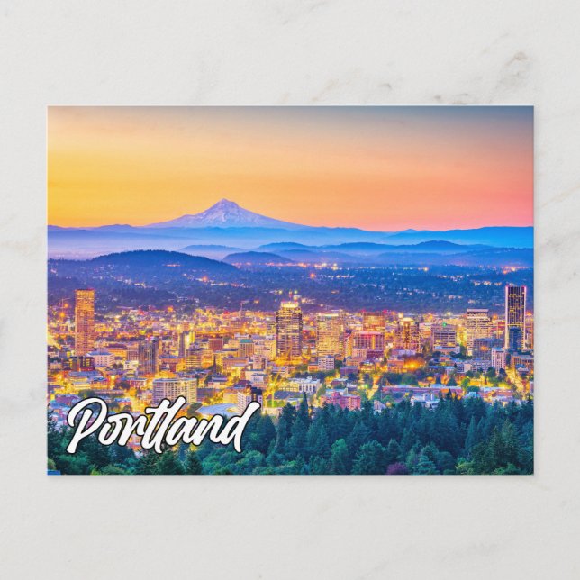 Portland, Oregon, USA Postkarte (Vorderseite)