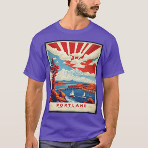 Portland Oregon USA Tourismus V T-Shirt