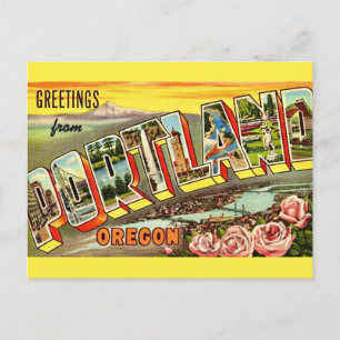 Portland Oregon Vintag Greeting Postkarte