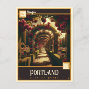 Portland, Oregon Vintage Postkarte