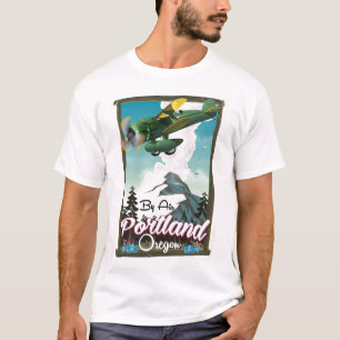 Portland, Oregon Vintage Reiseplakat T-Shirt