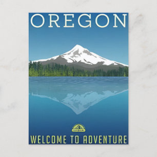 Portland Oregon Vintage Reiseretro Medford Postkarte