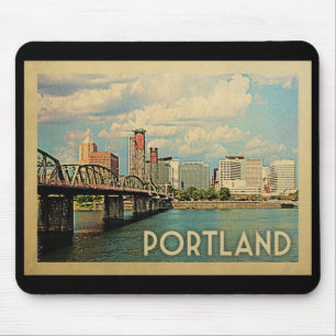 Portland Oregon Vintage Travel Mousepad