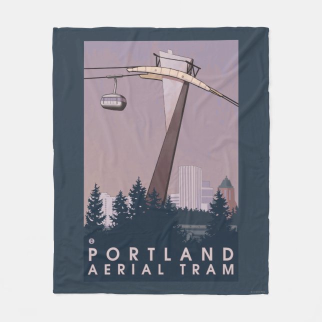 Portland, OregonAerial Tram-Szene Fleecedecke (Vorderseite)