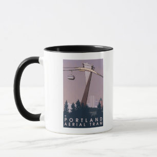Portland, OregonAerial Tram-Szene Tasse