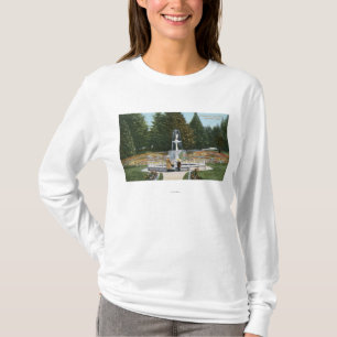 Portland, OregonCity Park-Brunnen-Ansicht T-Shirt