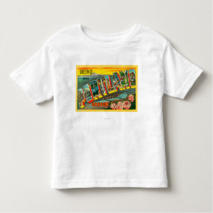 Portland, OregonLarge Buchstabe-Szenen Kleinkind T-shirt